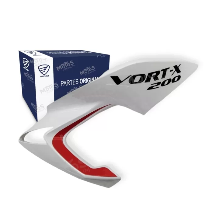 Cubierta De Tanque Izquierdo Bco Rojo Vortx200