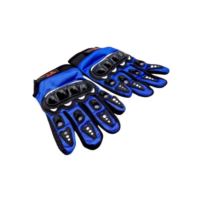 Guantes Grandes Motociclista Azules Motodrive Original - Imagen 4