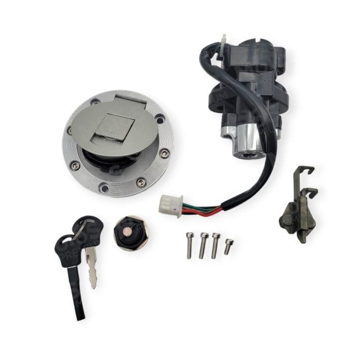 Kit De Cerraduras Con Llavero Italika Tc250 2023 Original - Imagen 2