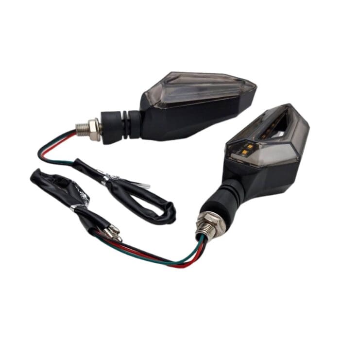 Direccional Led Secuencial Tipo Aleta Amar-blanco Universal - Imagen 4