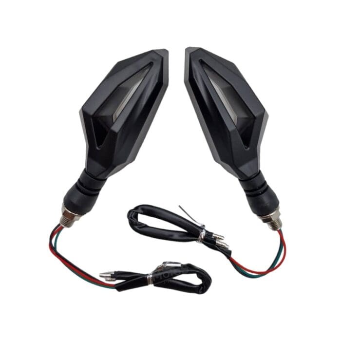 Direccional Led Secuencial Tipo Aleta Amar-blanco Universal - Imagen 3