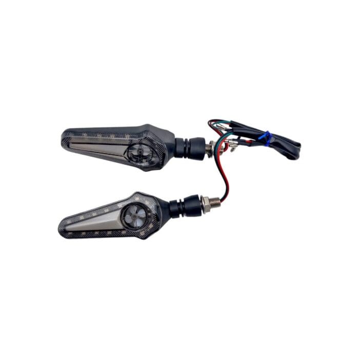 Direccional Led Secuencial Tipo Helice Amariloo-azul Universal - Imagen 4