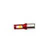 Foco Faro Led Media Vuelta Con Amarillo-blanco Carcasa Roja - Imagen 3