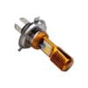 Foco De Faro Led H4 2 Colores Blanco Amarillo Carcasa Dorada - Imagen 3