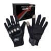 Guante Negro Con Proteccion Metalica M Para Pantalla Tactil