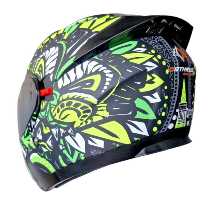 Casco Abatible Azt Motodrive M Amarillo - Imagen 2