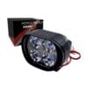 FARO AUXILIAR OVALADO 4 LED BLANCO CON LUZ ALTA, BAJA Y ESTROBO