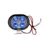 FARO AUXILIAR OVALADO 4 LED BLANCO CON LUZ ALTA, BAJA Y ESTROBO - Imagen 3