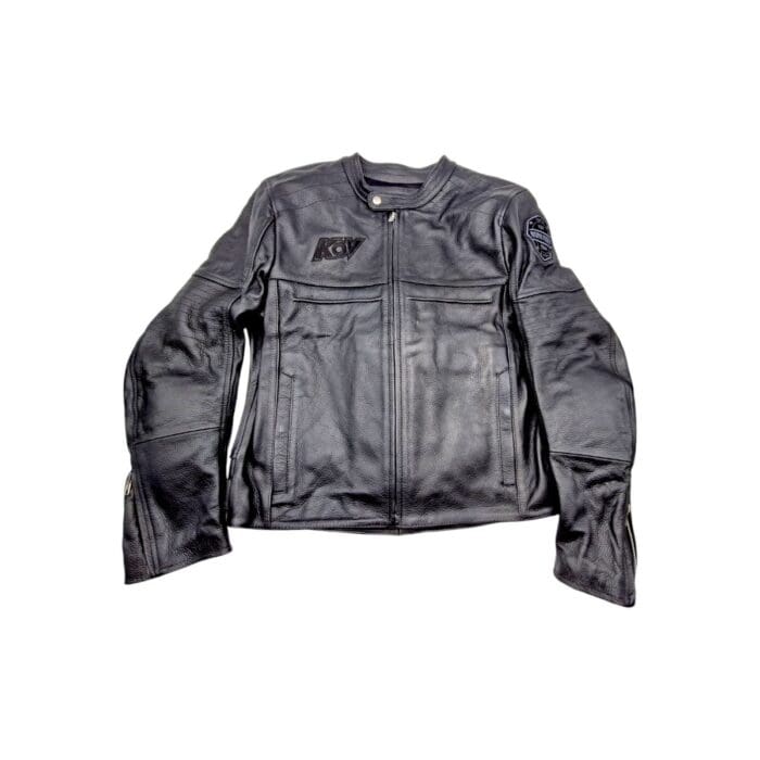 CHAMARRA PIEL CON PROTECCIONES V1 NEGRA TALLA L KOV - Imagen 2