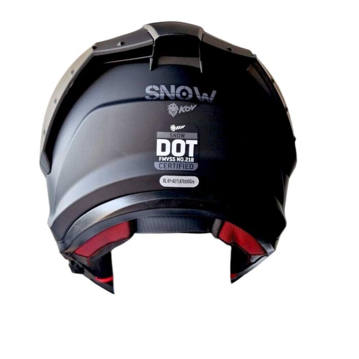 CASCO SNOW SOLIDO NEGRO MATE KOV - Imagen 4