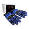 Guantes Medianos Motociclistas Azules Motodrive Original