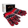 Guantes Medianos Motociclistas Rojos Motodrive Original