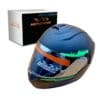 Casco Md M166 Flip Up Mat Black/green T-M