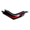 Cubierta lateral derecha negro rojo VORT-X 250 Italika Original - Imagen 2