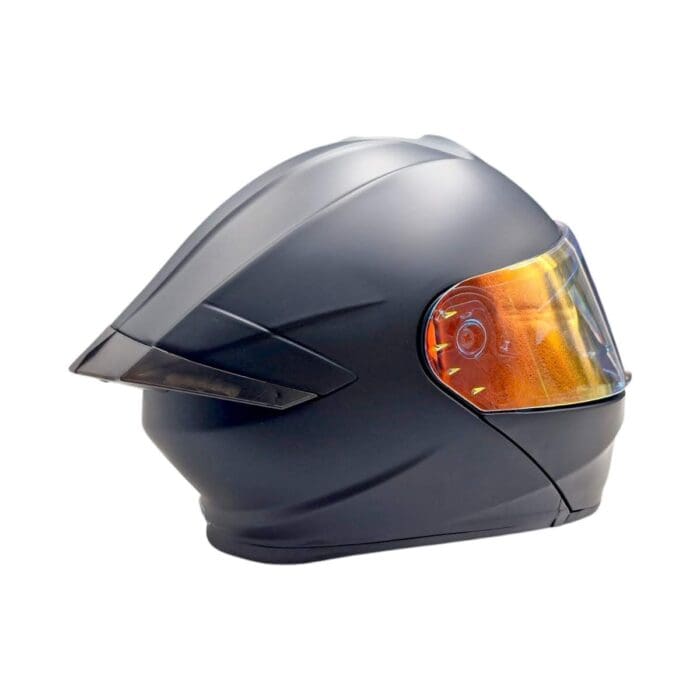 Casco Thunder Led Negro Mate Kov Original - Imagen 5