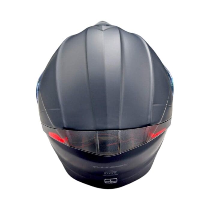 Casco Thunder Led Negro Mate Kov Original - Imagen 4