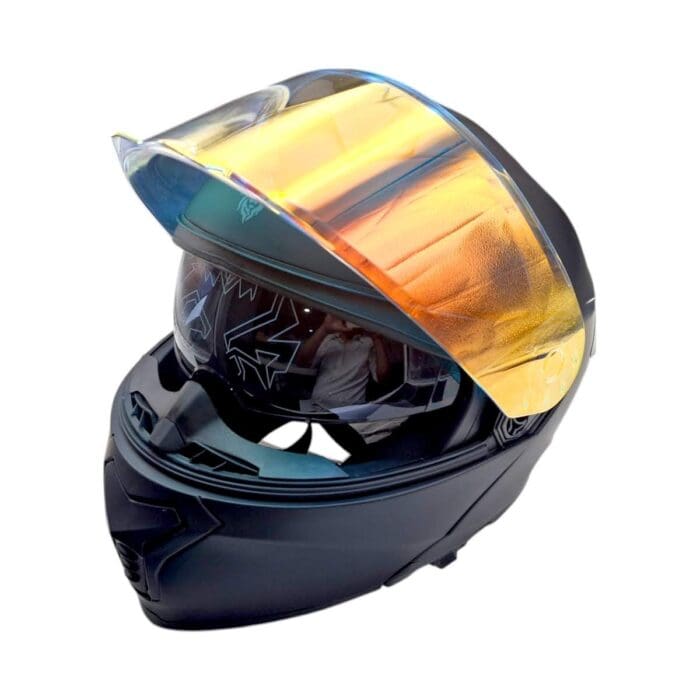Casco Thunder Led Negro Mate Kov Original - Imagen 6