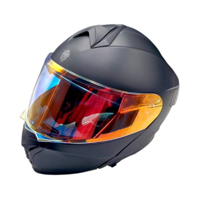Casco Thunder Led Negro Mate Kov Original - Imagen 7