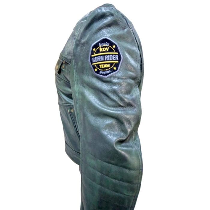 Chamarra Piel Sin Protecciones K-force Verde Xxl Kov Original - Imagen 3