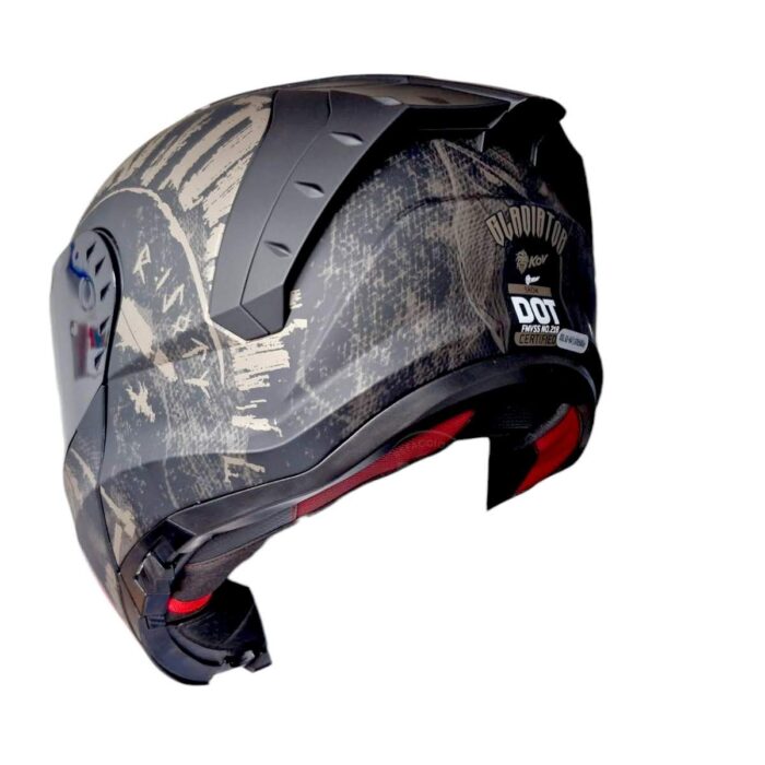 Casco Snow Gladiator Negro Mate Kov Original - Imagen 3
