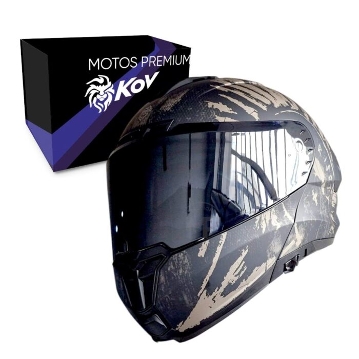 Casco Snow Gladiator Negro Mate Kov Original