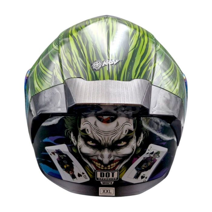 Dc Casco Zero Joker Verde Kov Original - Imagen 4