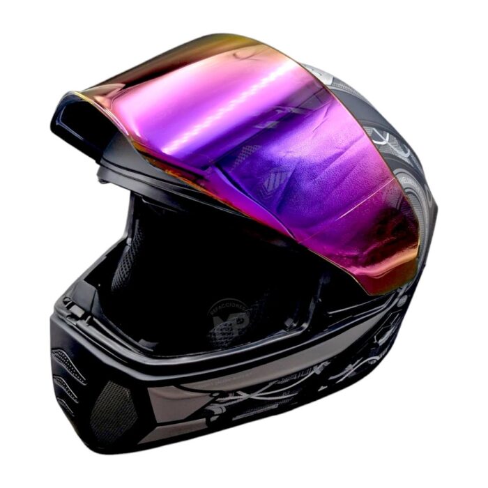 Casco Estelar Cyborg Negro Kov Original - Imagen 9