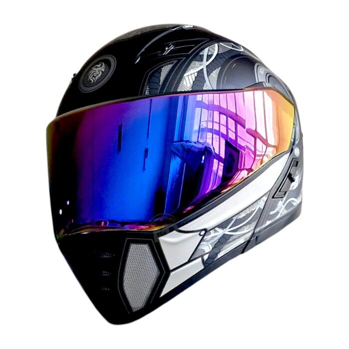 Casco Estelar Cyborg Negro Kov Original - Imagen 12