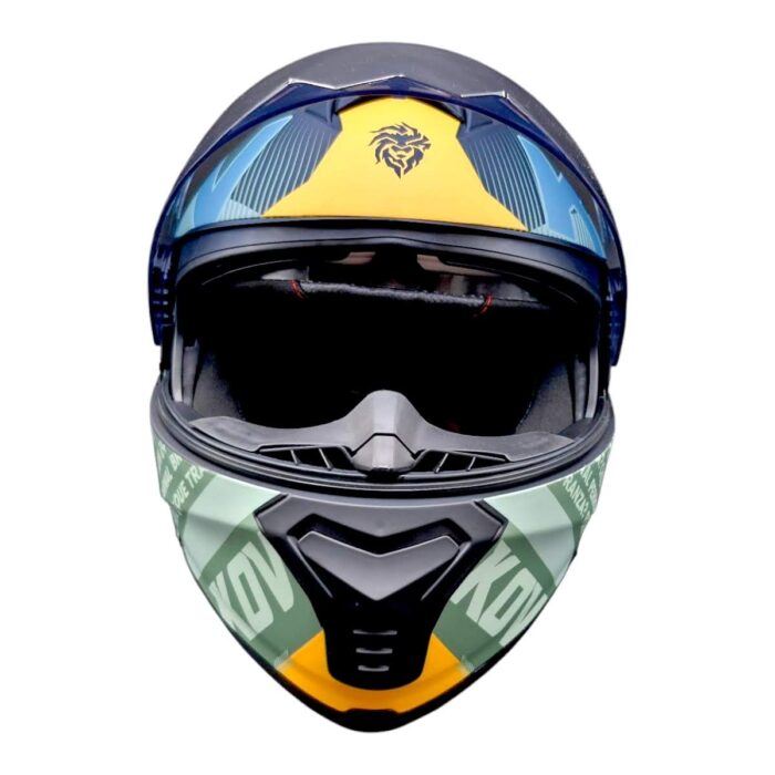 Casco Thunder Flow Verde Kov Original - Imagen 6