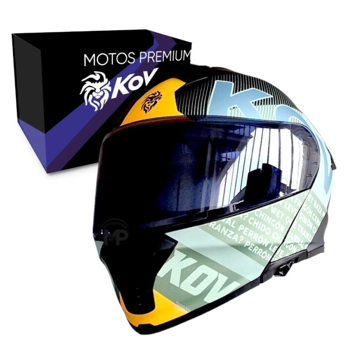 Casco Thunder Flow Verde Kov Original