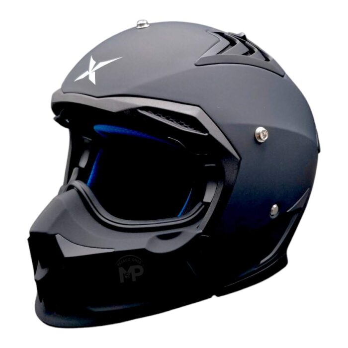 X-kov Casco Tracker Negro Mate Original - Imagen 8