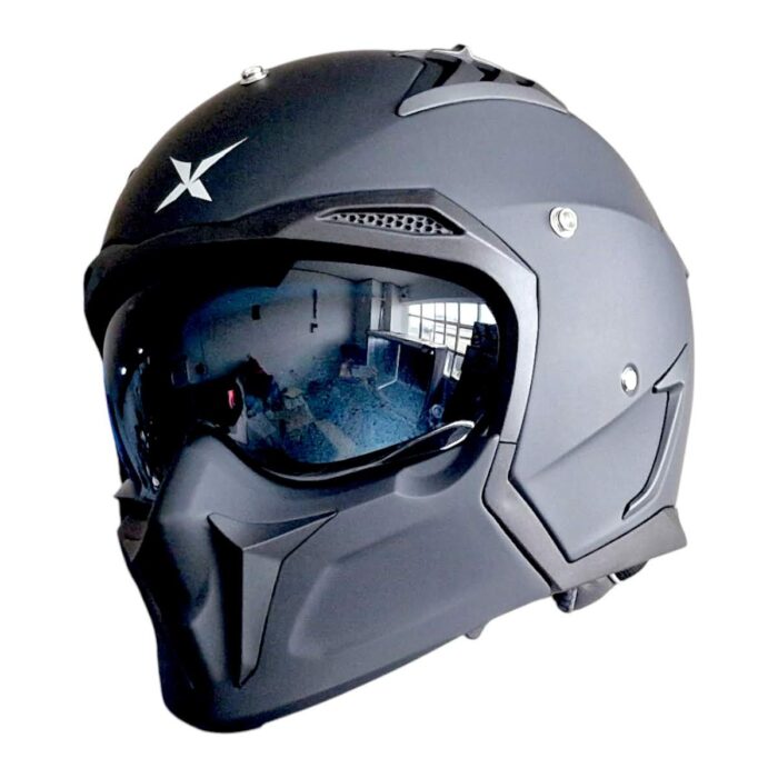 X-kov Casco Tracker Negro Mate Original - Imagen 9