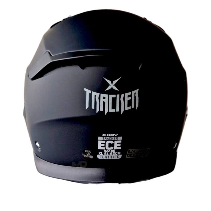 X-kov Casco Tracker Negro Mate Original - Imagen 4