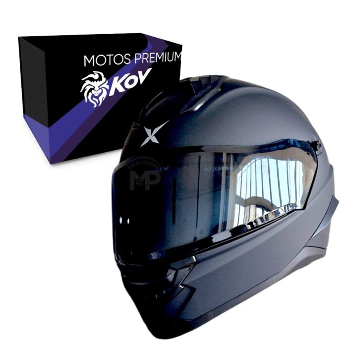 X-kov Casco Magneto Negro Solido Mate Xl Original