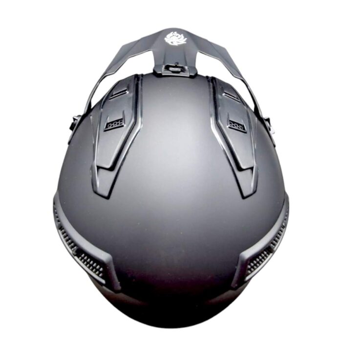 Casco Rock-o Solido Negro Mate Kov Original - Imagen 7