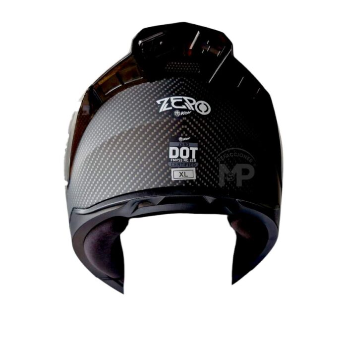 Casco Zero Carbon Negro Kov Original - Imagen 4