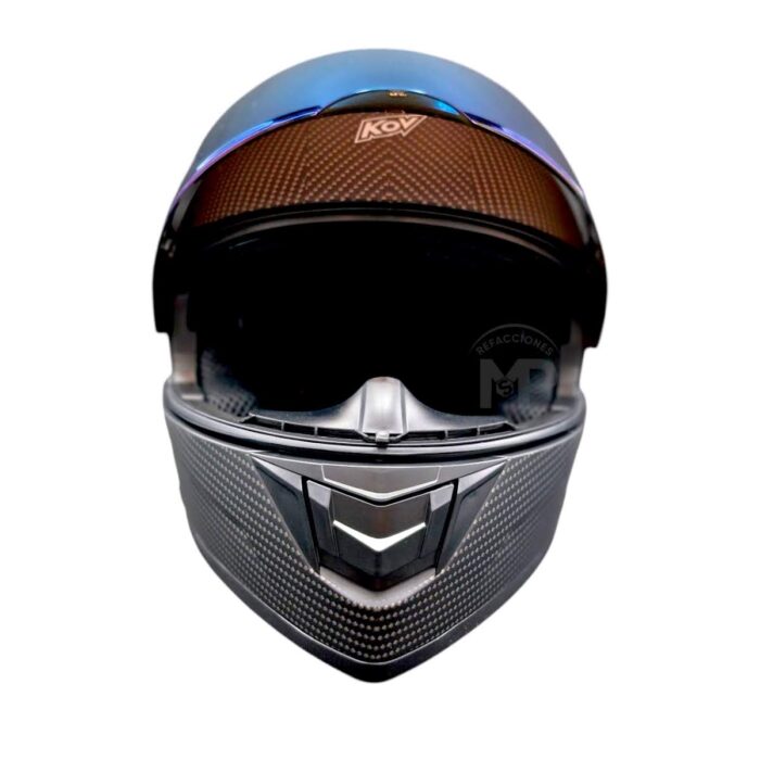 Casco Zero Carbon Negro Kov Original - Imagen 6