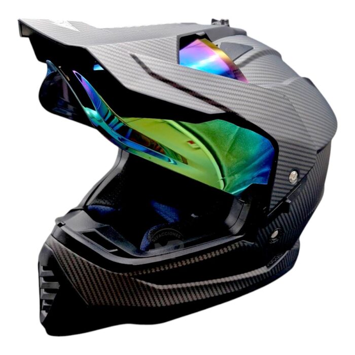 Casco Onix Carbon Negro Kov Original - Imagen 8