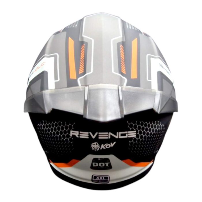Casco Thunder Revenge Naranja Kov Original - Imagen 9