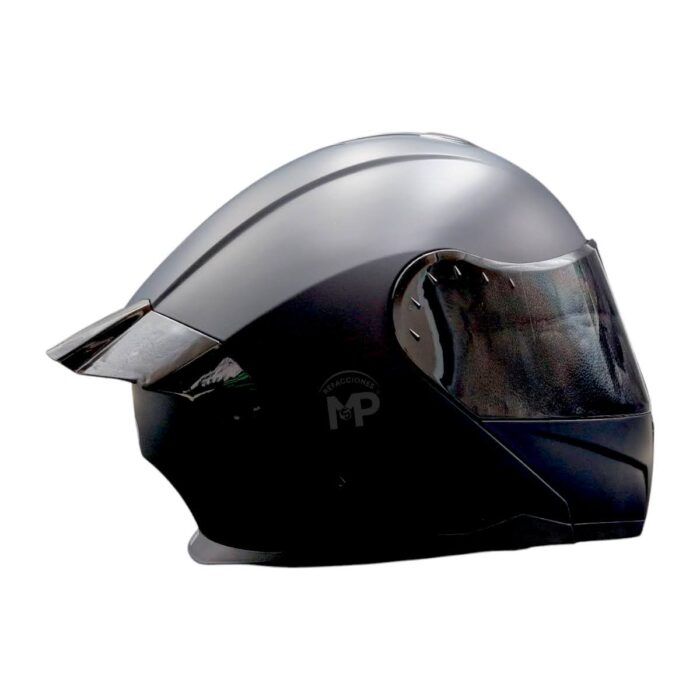 Casco Zero Solido Negro Mate Xl Kov Original - Imagen 7