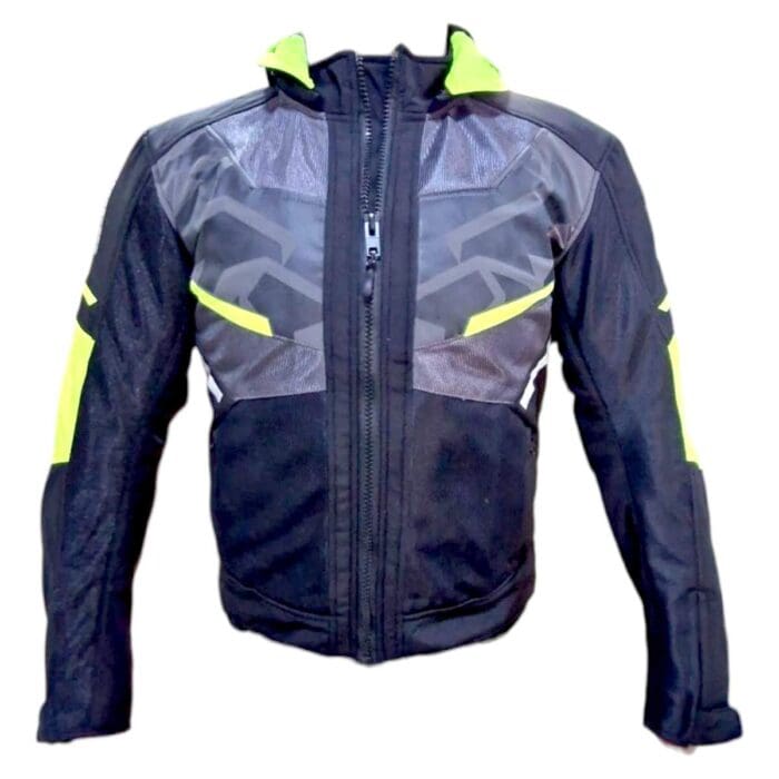 Chamarra Textil Hyper Con Proteccion Negro Kov Original - Imagen 2