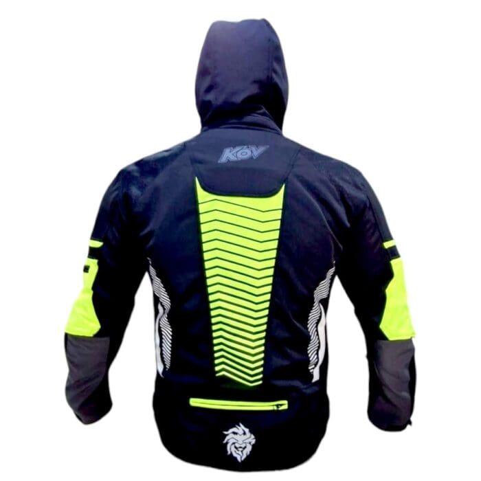 Chamarra Textil Hyper Con Proteccion Negro Kov Original - Imagen 4