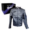 Chamarra Piel Con Protecciones V1 Negra S Kov Original